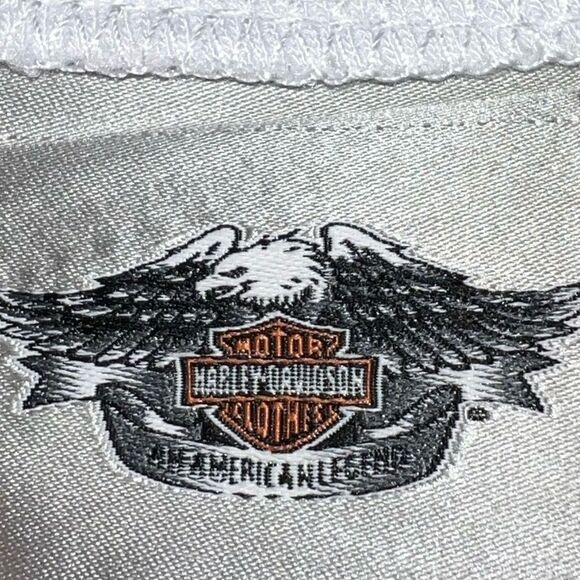 Harley Davidson cute black with gray animal print skull design top. New - Picture 10 of 13